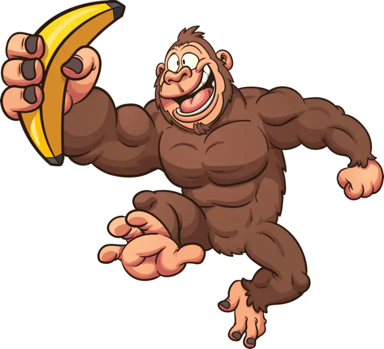 Über Moving Monkey Gorilla Cartoon